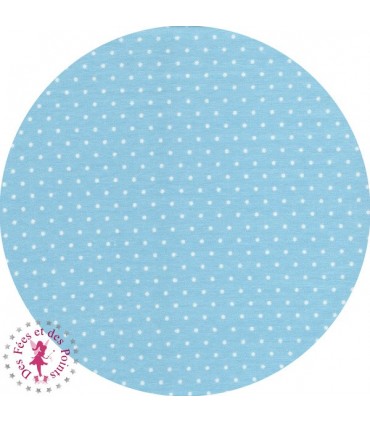 Coupons "Noeuds et Pois Bleus" - Coton - 40 x 50 cm - 3 pièces - Pois