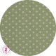 Coupon coton/lin "Pluie de pois" -  Vert tendre & Nature - 45 x 50 cm ou 50 x 70 cm - 1 pièce