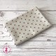 Coupon "Pluie de pois" - Coton/Lin - Nature & Rose - 45 x 50 cm - 1 pièce