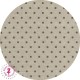 Coupon "Pluie de Pois" - Coton/Lin - Nature & Chocolat - 45 x 50 cm ou 50 x 70 cm - 1 pièce