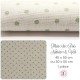 Coupon "Pluie de pois" - Coton/Lin - Nature & Vert tendre - 45 x 50 cm ou 50 x 50 cm - 1 pièce