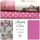 Coupons "Shopping à Paris" - Coton/Lin - 45 x 50 cm - 2 pièces