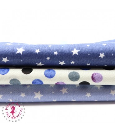Coupons "Stars" - Coton - 40 x 50 cm - 3 pièces