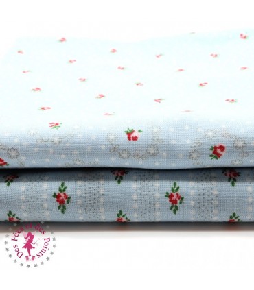 Coupons "Romantic Roses" - Coton - 45 x 55 cm - 2 pièces