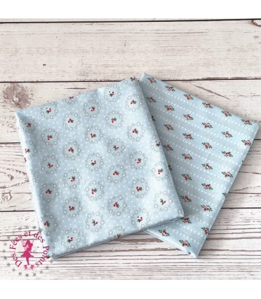 Coupons "Romantic Roses" - Coton - 45 x 55 cm - 2 pièces