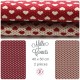 Coupons "Mille Coeurs" - Coton - 40 x 50 cm - 2 pièces