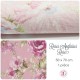 Coupon "Roses Anglaises" - Coton - Rose - 50 x 70 cm - 1 pièce
