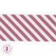 Biais rayé - non plié - Rose