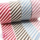 Biais rayé - non plié - Rouge / Chocolat / Bleu Clair / Rose