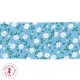 Biais - non plié - Semis de Fleurs - Bleu