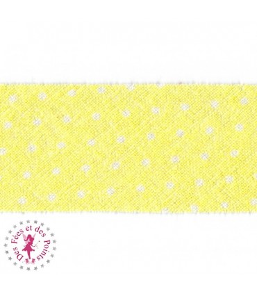 Biais - non plié -  Linen Wash à pois