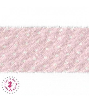Biais - non plié -  Linen Wash à pois