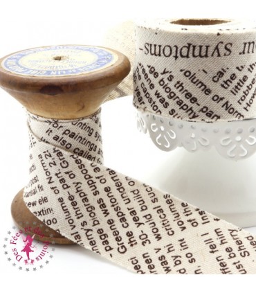 Biais - non plié - Newspaper - Beige