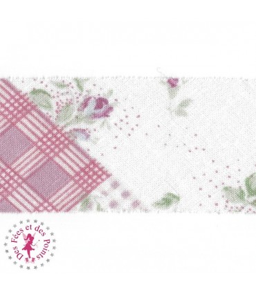 Biais - non plié - Geometric Roses