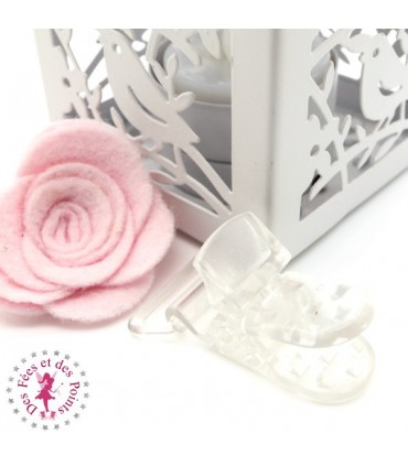 Pince Attache Tétine & Lolette - KAM - Transparent