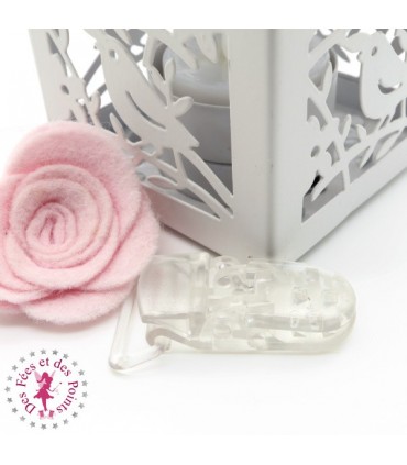 Pince Attache Tétine & Lolette - KAM - Transparent