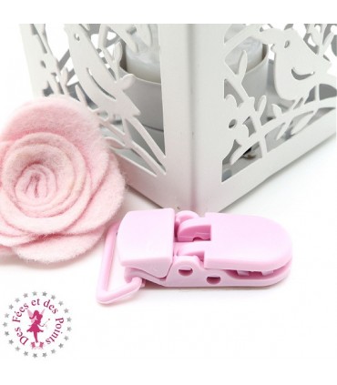 Pince Attache Tétine & Lolette - KAM - Rose Bébé - B18