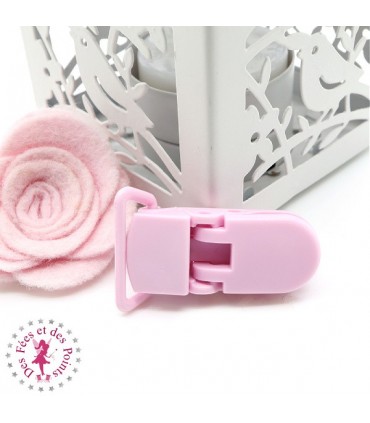 Pince Attache Tétine & Lolette - KAM - Rose Bébé - B18