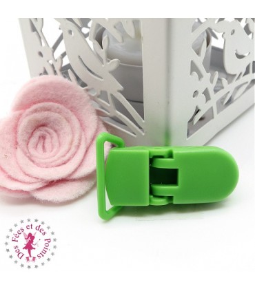 Pince Attache Tétine & Lolette - KAM - Vert Printemps - B14