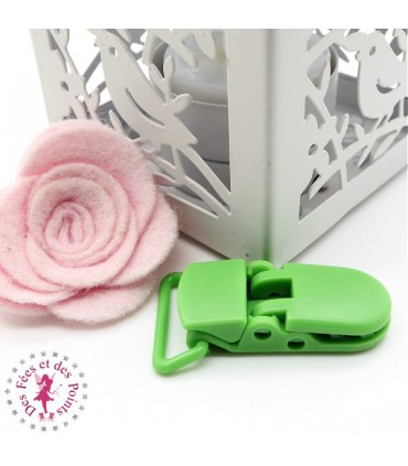 Pince Attache Tétine & Lolette - KAM - Vert Printemps - B14