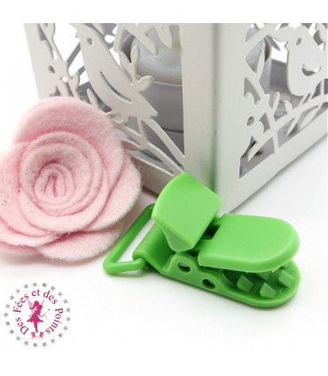 Pince Attache Tétine & Lolette - KAM - Vert Printemps - B14