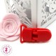 Pince Attache Tétine & Lolette - KAM - Rouge - B38