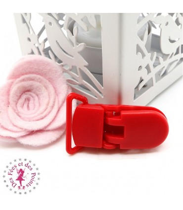 Pince Attache Tétine & Lolette - KAM - Rouge - B38