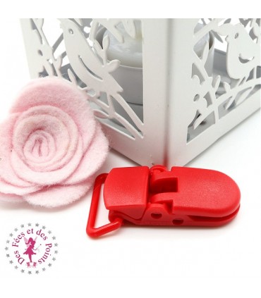 Pince Attache Tétine & Lolette - KAM - Rouge - B38