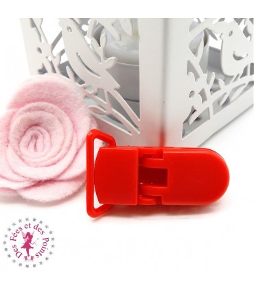 Pince Attache Tétine & Lolette - KAM - Rouge Orangé - B1