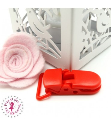 Pince Attache Tétine & Lolette - KAM - Rouge Orangé - B1