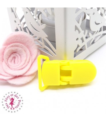 Pince Attache Tétine & Lolette - KAM - Citron - B7