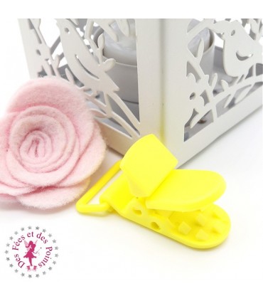Pince Attache Tétine & Lolette - KAM - Citron - B7