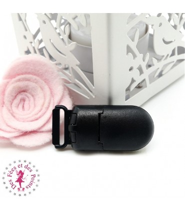 Pince Attache Tétine & Lolette Bombée - KAM - Noir