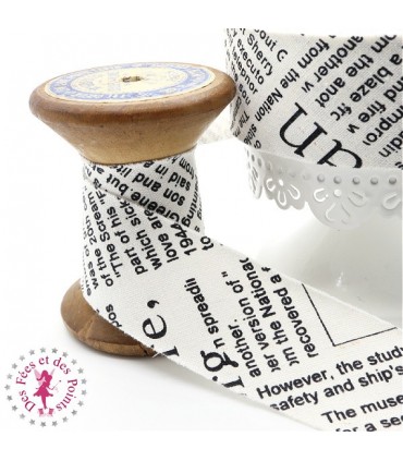 Biais - non plié - Newspaper - Blanc