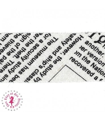 Biais - non plié - Newspaper - Blanc