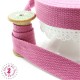 Sangle coton - 25 mm - Rose