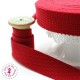 Sangle coton - 25 mm - Rouge