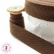 Sangle coton - 25 mm - Chocolat