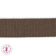 Sangle coton - 25 mm - Chocolat