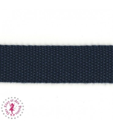 Sangle coton - 25 mm - Bleu Marine