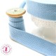 Sangle coton - 25 mm - Bleu Clair