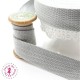 Sangle coton - 25 mm - Gris