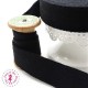 Sangle coton - 25 mm - Noir