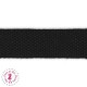 Sangle coton - 25 mm - Noir