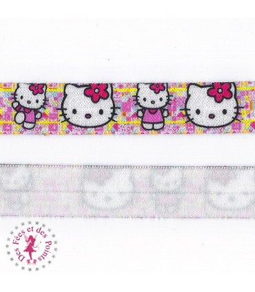 Elastique ruban - Hello Kitty ! - 15 mm