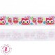 Elastique ruban - Coucou Hibou - 15 mm