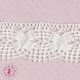 Dentelle ancienne avec motifs ovales - Bordure - 4 cm