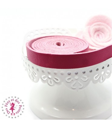 Lanière en cuir synthétique - Fuchsia