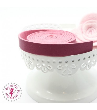 Lanière en cuir synthétique - Vieux Rose