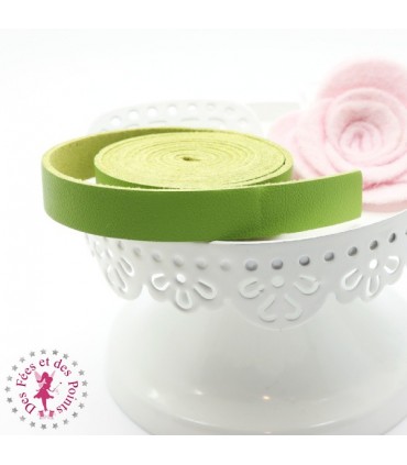 Lanière en cuir synthétique - Anis